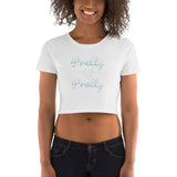 Alotofit Pretty Pretty Glitter Diamond Women’s Crop Tee w/ Outside Branding