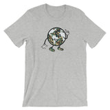 Alotofit Globeman Camo/White Logo Unisex short sleeve t-shirt