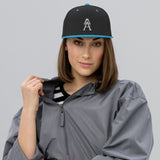 Alotofit Royal A White Embroidered Snapback Hat