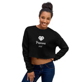 Alotofit Pressure White Text Crop Sweatshirt