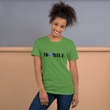 Alotofit Mobile Reppin Blk/Blue/Wht Short-Sleeve Unisex T-Shirt