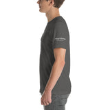 Alotofit Money, Power, Respect White/Blue Short-Sleeve Unisex T-Shirt