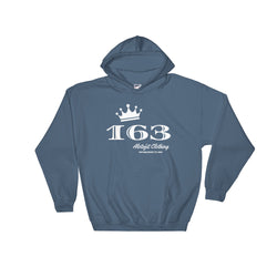 Alotofit 163 Royal White Hooded Sweatshirt