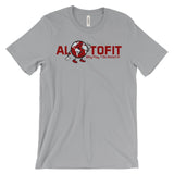 Alotofit Globeman Red & White Logo Unisex Short Sleeve T-shirt