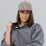 Alotofit Royal A White Embroidered Snapback Hat