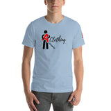 Alotofit Clothing Blk/Red Short-Sleeve Unisex T-Shirt w/ sleeve logo