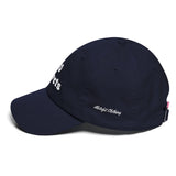 Alotofit NO Regrets White Embroidered Cotton Dad Cap