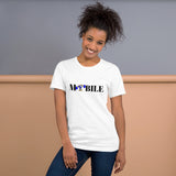 Alotofit Mobile Reppin Blk/Blue/Wht Short-Sleeve Unisex T-Shirt