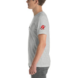 Alotofit Clothing Blk/Red Short-Sleeve Unisex T-Shirt w/ sleeve logo