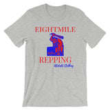 Alotofit Eightmile Repping Red Blue Unisex short sleeve t-shirt w/ outside logo