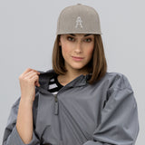 Alotofit Royal A White Embroidered Snapback Hat