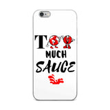 Alotofit Too Much Sauce Blk/Red IPhone Case