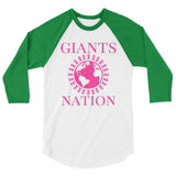 Alotofit Eightmile Giants Nation 3/4 sleeve raglan shirt w/ outside logo