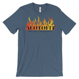 Alotofit Fire Black Logo Unisex Short Sleeve T-shirt