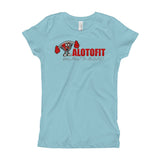 Alotofit Muscle Up Red/Grey/White Logo Girl's T-Shirt (XS-XL)
