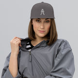 Alotofit Royal A White Embroidered Snapback Hat
