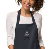 Alotofit Royal A Embroidered Logo Red/Blk/Wht Organic cotton apron