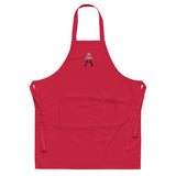 Alotofit Royal A Embroidered Logo Red/Blk/Wht Organic cotton apron