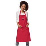 Alotofit Royal A Embroidered Logo Red/Blk/Wht Organic cotton apron