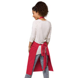 Alotofit Royal A Embroidered Logo Red/Blk/Wht Organic cotton apron