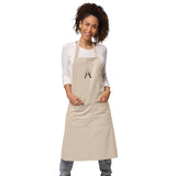 Alotofit Royal A Embroidered Logo Red/Blk/Wht Organic cotton apron