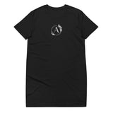 Alotofit Luxury A White Logo Embroidered Organic cotton t-shirt dress