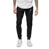 Alotofit Royal A RoyalBlue/White Embroidered Logo Unisex fleece sweatpants