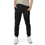 Alotofit Royal A Orange/Purple Embroidered Logo Unisex fleece sweatpants