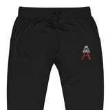 Alotofit Royal A Red/White Embroidered Logo Unisex fleece sweatpants