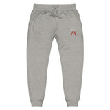 Alotofit Royal A Red/White Embroidered Logo Unisex fleece sweatpants