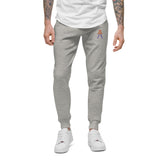 Alotofit Royal A Orange/Purple Embroidered Logo Unisex fleece sweatpants