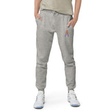 Alotofit Royal A Orange/Purple Embroidered Logo Unisex fleece sweatpants