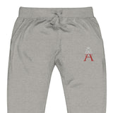 Alotofit Royal A Red/White Embroidered Logo Unisex fleece sweatpants