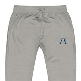 Alotofit Royal A RoyalBlue/White Embroidered Logo Unisex fleece sweatpants