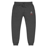 Alotofit Royal A Red/White Embroidered Logo Unisex fleece sweatpants