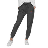 Alotofit Royal A Orange/Purple Embroidered Logo Unisex fleece sweatpants