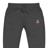 Alotofit Royal A Red/White Embroidered Logo Unisex fleece sweatpants
