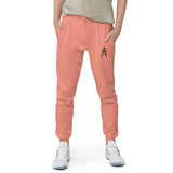 Alotofit Royal A Black Embroidered Logo Unisex fleece sweatpants