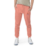 Alotofit Royal A Orange/Purple Embroidered Logo Unisex fleece sweatpants
