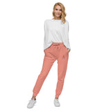 Alotofit Royal A Orange/Purple Embroidered Logo Unisex fleece sweatpants