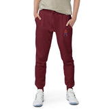 Alotofit Royal A Orange/Purple Embroidered Logo Unisex fleece sweatpants