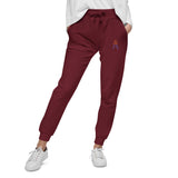 Alotofit Royal A Orange/Purple Embroidered Logo Unisex fleece sweatpants