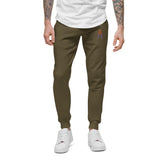 Alotofit Royal A Orange/Purple Embroidered Logo Unisex fleece sweatpants