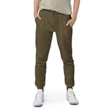 Alotofit Royal A Orange/Purple Embroidered Logo Unisex fleece sweatpants