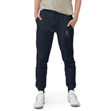 Alotofit Royal A Orange/Purple Embroidered Logo Unisex fleece sweatpants