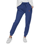 Alotofit Royal A Orange/Purple Embroidered Logo Unisex fleece sweatpants