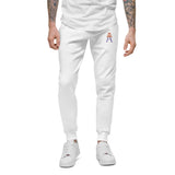 Alotofit Royal A Orange/Purple Embroidered Logo Unisex fleece sweatpants