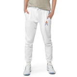 Alotofit Royal A Orange/Purple Embroidered Logo Unisex fleece sweatpants