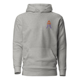 Alotofit Royal A Orange/Purple Embroidered Logo Unisex Hoodie
