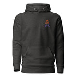 Alotofit Royal A Orange/Purple Embroidered Logo Unisex Hoodie